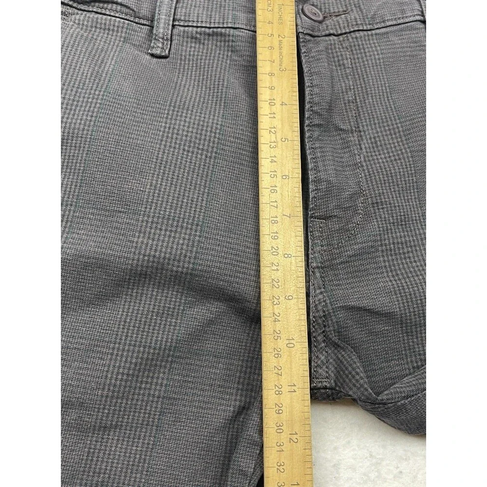 Levi's Men’s 32x30 XX Chino Charcoal Standard Taper Plaid Checker Pants NWT